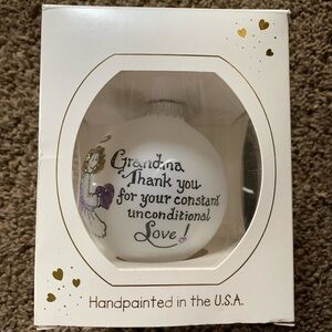 Heart Gifts by Teresa Inc. Handpainted Keepsakes "Grandma" Ornament